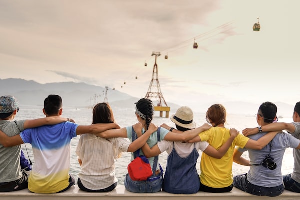 Team celebrating together